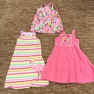 Gymboree Pink and Multicolor Kids Dresses